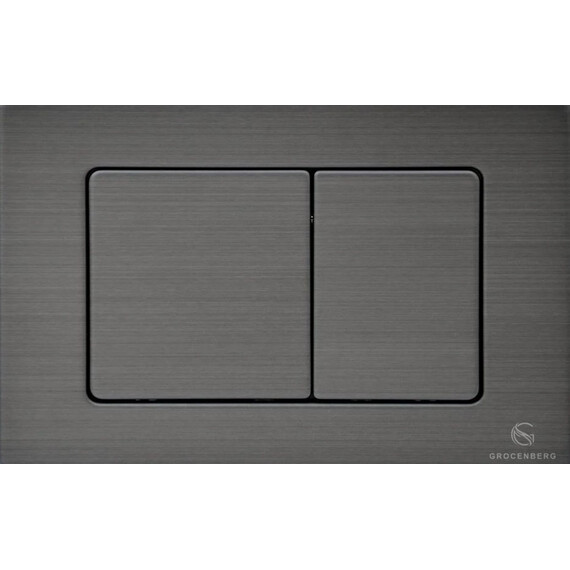 Инсталляция для подвесного унитаза Grocenberg GS3050-KM3080BG с кнопкой смыва графит - фото 2