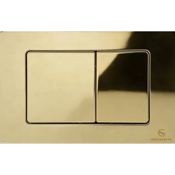 Инсталляция для подвесного унитаза Grocenberg GS3050-KM3080GO с кнопкой смыва золото - фото 2