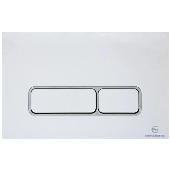 Инсталляция для подвесного унитаза Grocenberg GS3050-KP3060W с кнопкой смыва белый - фото 2