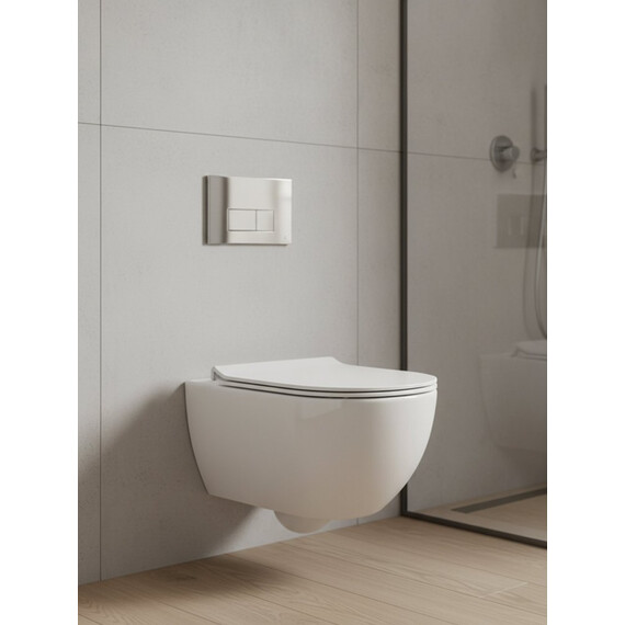 Инсталляция для подвесного унитаза Grocenberg GS3050-KP3070CR с кнопкой смыва хром - фото 11