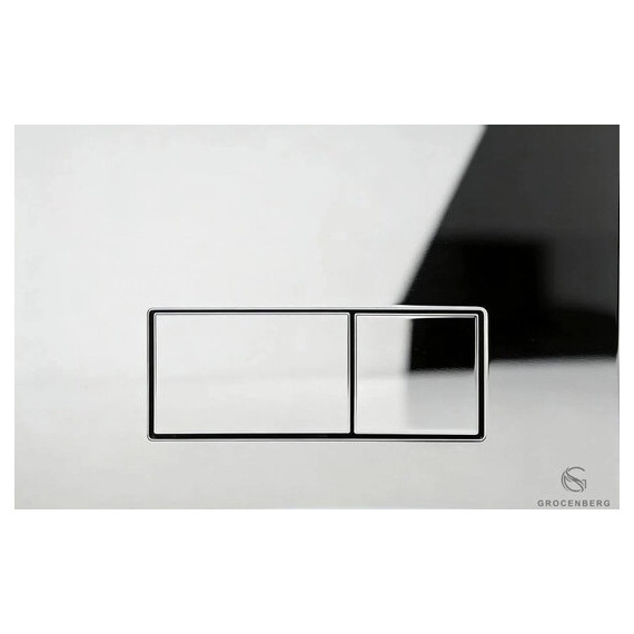 Инсталляция для подвесного унитаза Grocenberg GS3050-KP3070CR с кнопкой смыва хром - фото 2