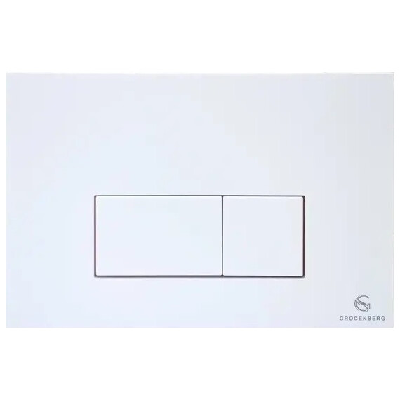 Инсталляция для подвесного унитаза Grocenberg GS3050-KP3070W с кнопкой смыва белый - фото 2