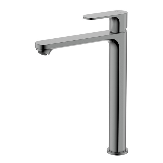 Смеситель для раковины высокий Aquatek Альфа AQ1904BGM, оружейная сталь - фото 