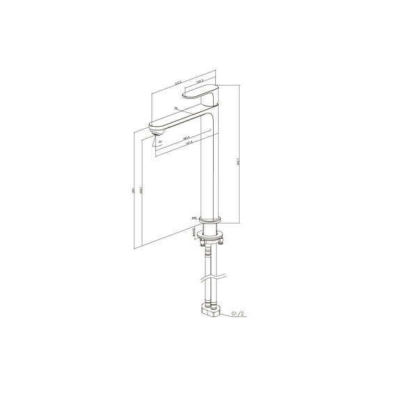 Смеситель для раковины высокий Aquatek Альфа AQ1904CR - фото 4