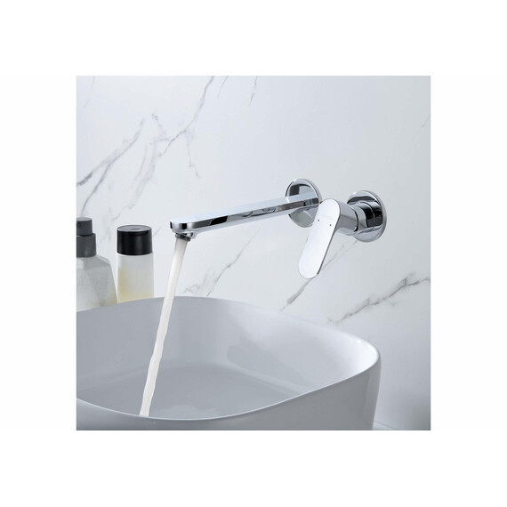 Смеситель для раковины настенный Aquatek Альфа AQ1913CR (со скрытой частью) - фото 2