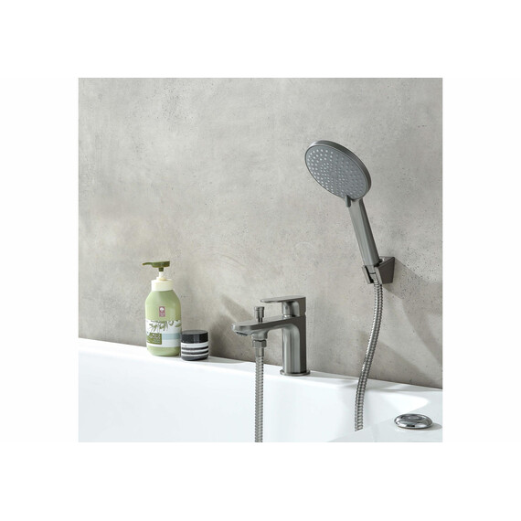 Смеситель для ванны Aquatek Альфа AQ1944BGM, оружейная сталь - фото 3