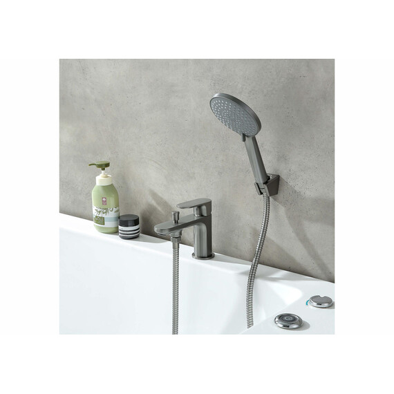 Смеситель для ванны Aquatek Альфа AQ1944BGM, оружейная сталь - фото 4