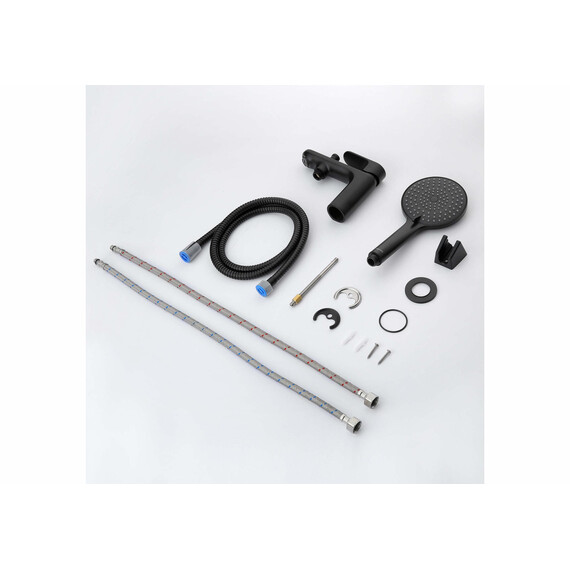 Смеситель для ванны Aquatek Альфа AQ1944MB, чёрный матовый - фото 9