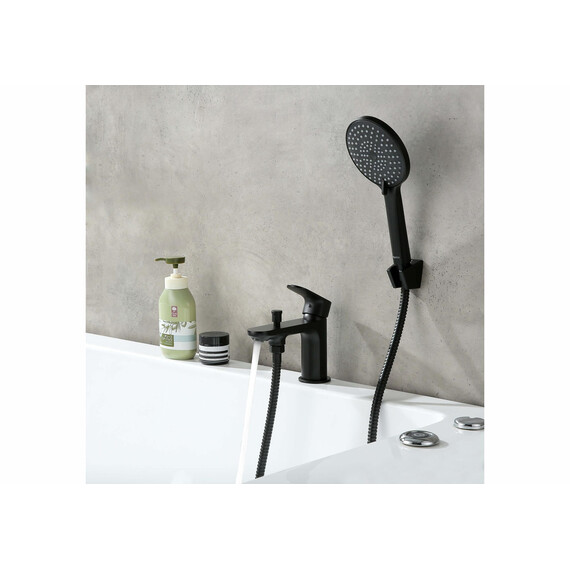 Смеситель для ванны Aquatek Альфа AQ1944MB, чёрный матовый - фото 5