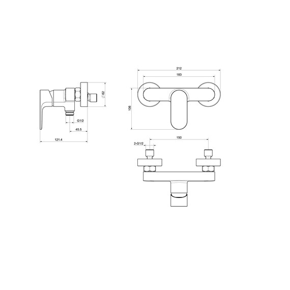 Смеситель для душа Aquatek Альфа AQ1960CR - фото 4