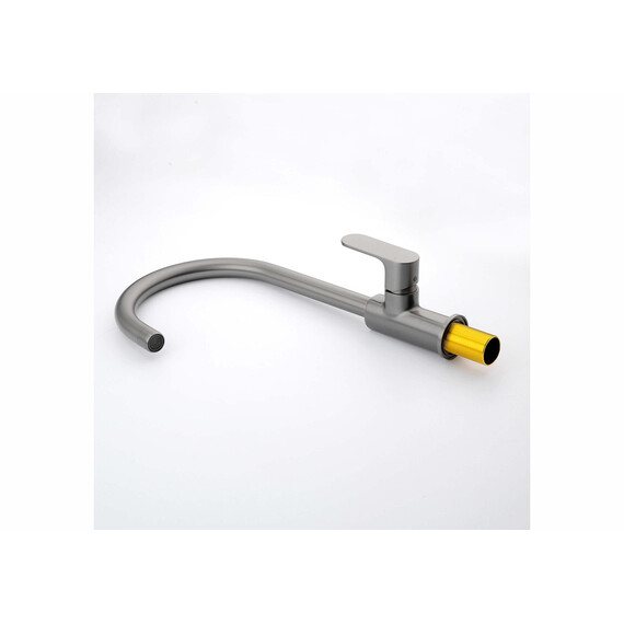 Смеситель для кухни Aquatek Альфа AQ1982BGM, оружейная сталь - фото 7