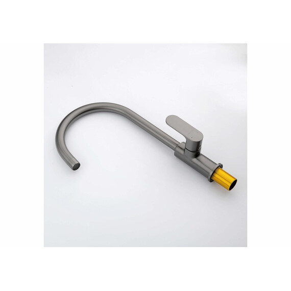 Смеситель для кухни Aquatek Альфа AQ1982BGM, оружейная сталь - фото 8