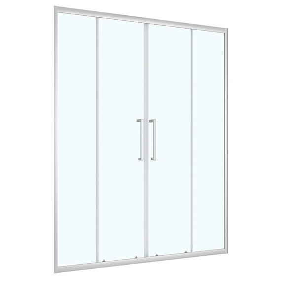 Душевая дверь Loranto 160 см CS-AB04S-160, сатин/прозрачное - фото 
