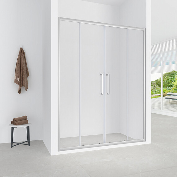 Душевая дверь Loranto 160 см CS-AB04S-160, сатин/прозрачное - фото 5