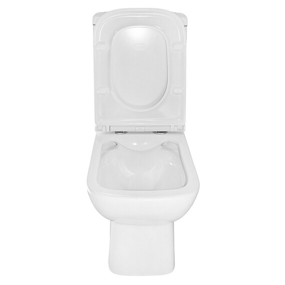 Унитаз-компакт безободковый Azario VARO AZ-2171-1 с тонкой крышкой микролифт - фото 6