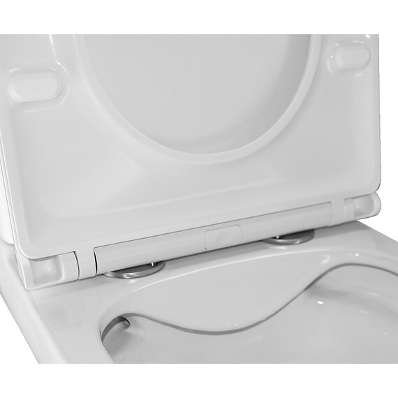 Унитаз-компакт безободковый Azario VARO AZ-2171-1 с тонкой крышкой микролифт - фото 9