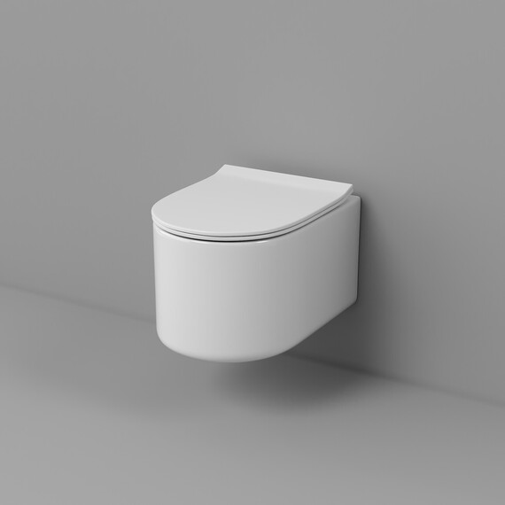 Унитаз подвесной с ультратонким ободком Grossman Thin Rim GR-5606SQ с тонкой крышкой микролифт (Система смыва торнадо) - фото 7