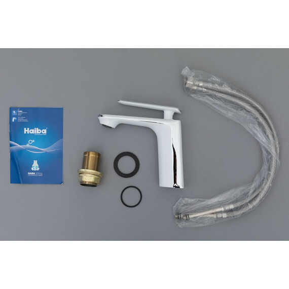 Смеситель для раковины Haiba HB10548-8, белый/хром - фото 9