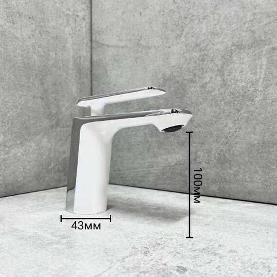 Смеситель для раковины Haiba HB10548-8, белый/хром - фото 7