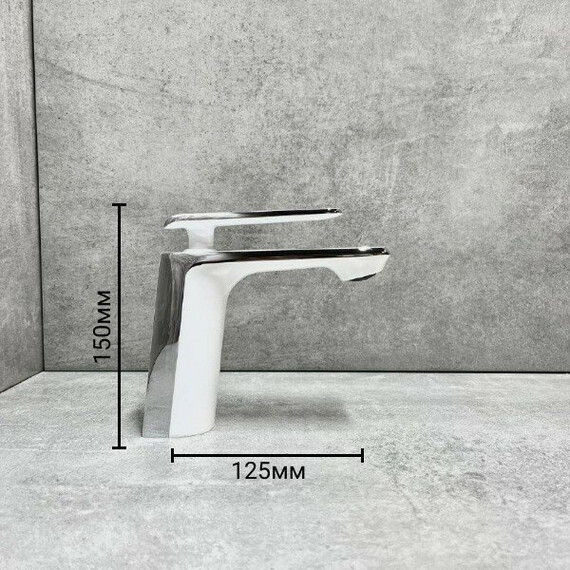 Смеситель для раковины Haiba HB10548-8, белый/хром - фото 6