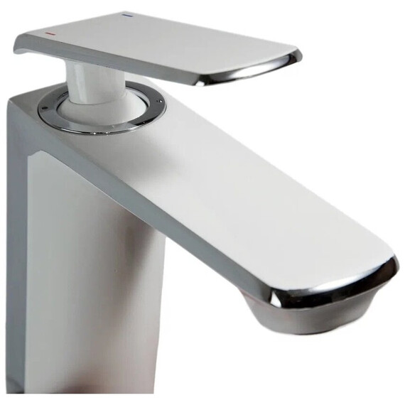 Смеситель для раковины Haiba HB10548-8, белый/хром - фото 5