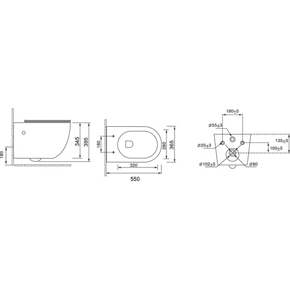 Унитаз подвесной безободковый Grossman Color GR-4411blackS с крышкой микролифт, чёрный глянцевый, Цвет производителя: чёрный - фото 8