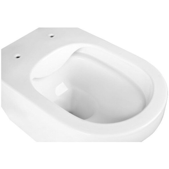 Унитаз подвесной безободковый Art&Max Gina AM218CHR/SC с тонкой крышкой микролифт - фото 8