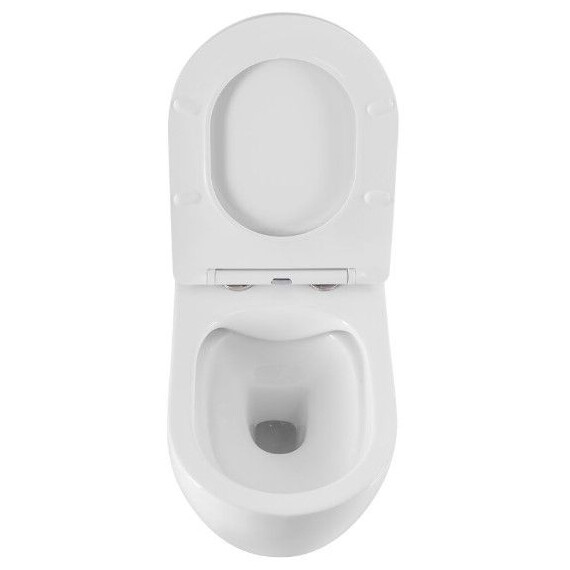 Унитаз подвесной безободковый Art&Max Siena AM221CHR/SC с тонкой крышкой микролифт - фото 5