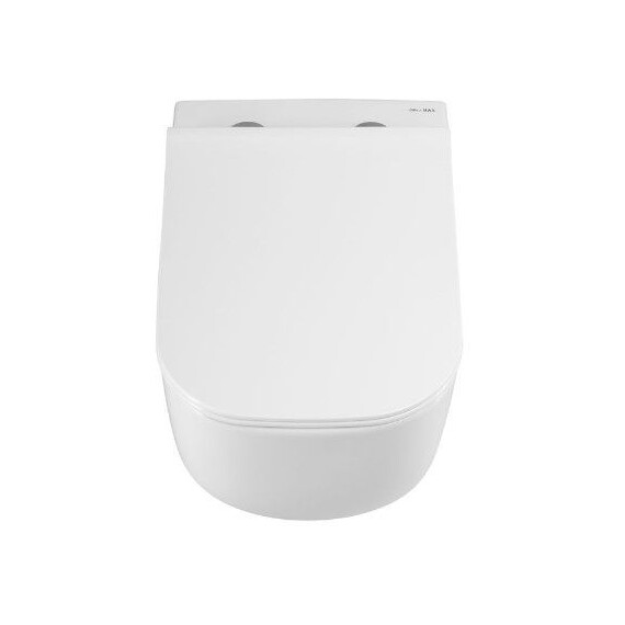 Унитаз подвесной безободковый Art&Max Monza AM232CHR/SC с тонкой крышкой микролифт - фото 5