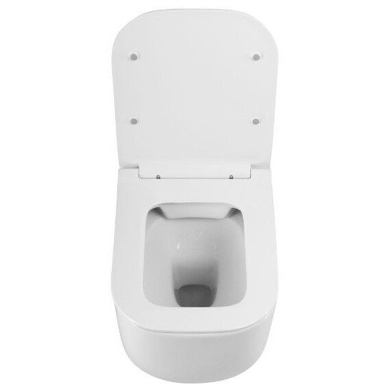 Унитаз подвесной безободковый Art&Max Monza AM232CHR/SC с тонкой крышкой микролифт - фото 6