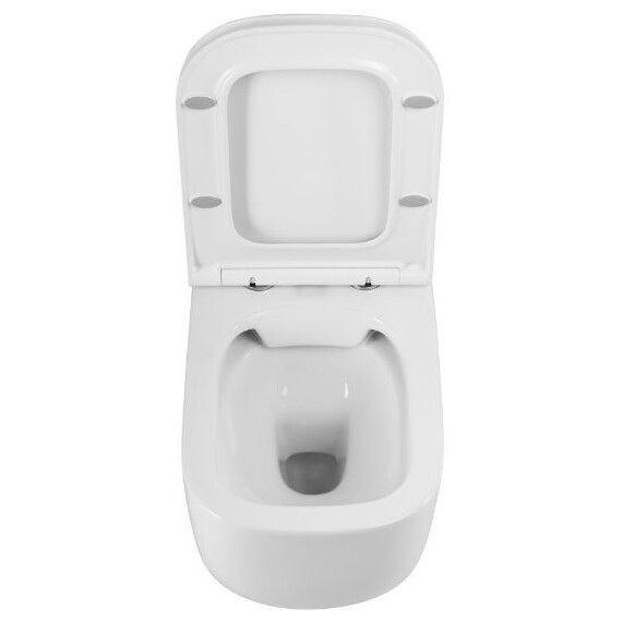 Унитаз подвесной безободковый Art&Max Monza AM232CHR/SC с тонкой крышкой микролифт - фото 7