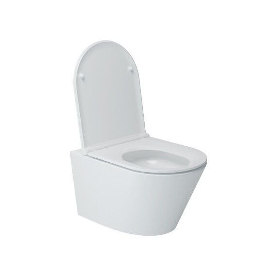 Унитаз подвесной безободковый Art&Max Bari AM822-V/SC с тонкой крышкой микролифт - фото 4