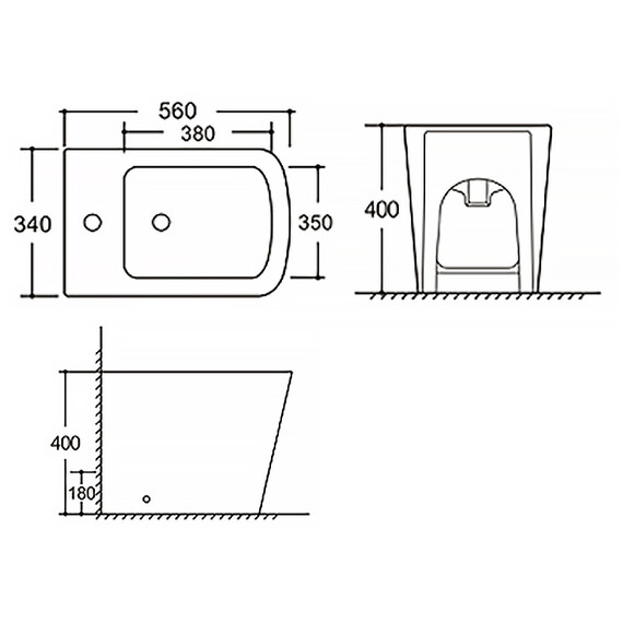 Биде напольное Azario KAIDO AZ-1303F - фото 10