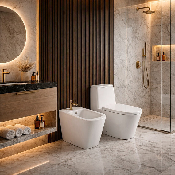 Биде напольное Azario KAIDO AZ-1303F - фото 9