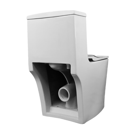 Унитаз-моноблок безободковый Azario Bais AZ-5003 с тонкой крышкой микролифт - фото 14