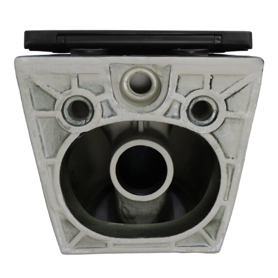 Унитаз подвесной безободковый Azario Ines Black AZ-W03-SB с тонкой крышкой микролифт (система смыва Торнадо) чёрный матовый - фото 9