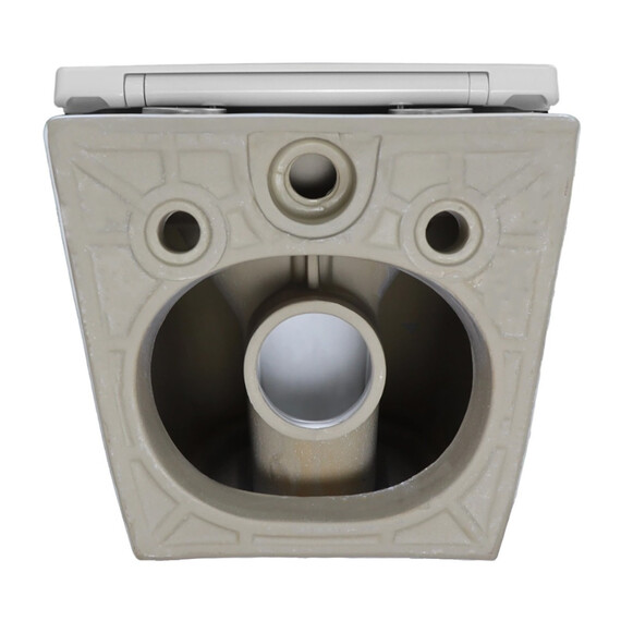 Унитаз подвесной безободковый Azario Ines White AZ-W03-SW с тонкой крышкой микролифт (система смыва Торнадо) - фото 9