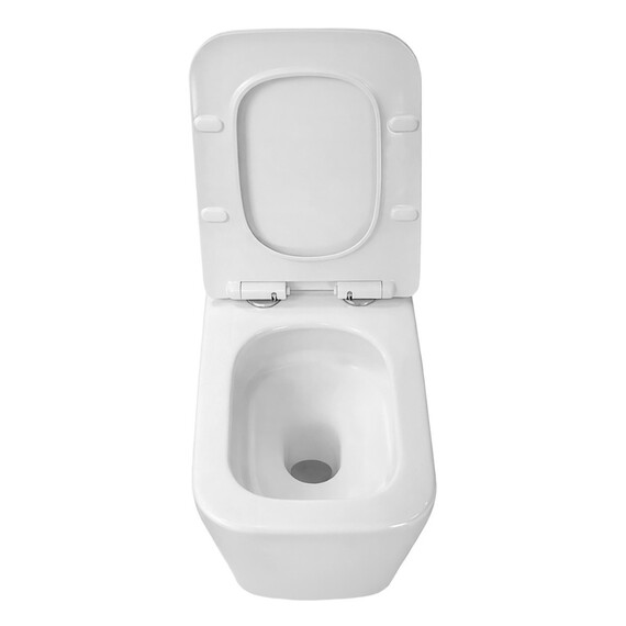 Унитаз подвесной безободковый Azario Dezi White AZ-W05-SW с тонкой крышкой микролифт (система смыва Торнадо) - фото 9