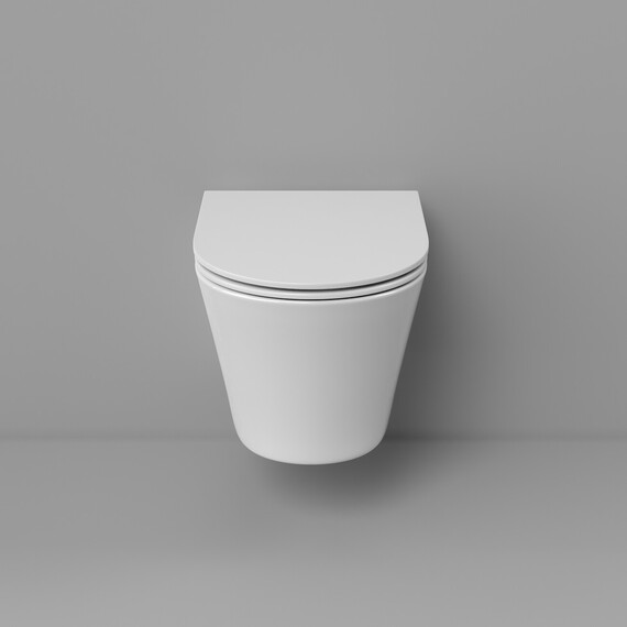 Унитаз подвесной с ультратонким ободком Grossman Thin Rim GR-5604SQ с тонкой крышкой микролифт (Система смыва торнадо) - фото 8