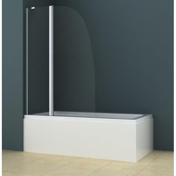 Шторка для ванны Azario AZ-142 100х140 см, хром/прозрачное - фото 2