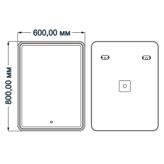 Зеркало Azario Adriana Led 60 см - фото 4