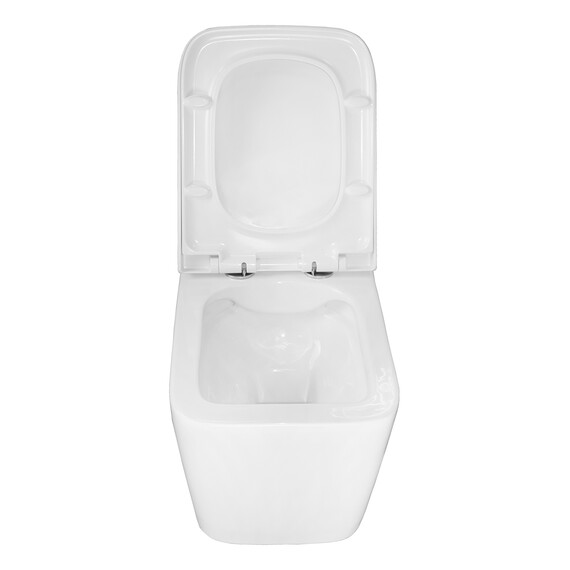 Унитаз подвесной безободковый Azario Nova AZ-2216 с крышкой микролифт - фото 5