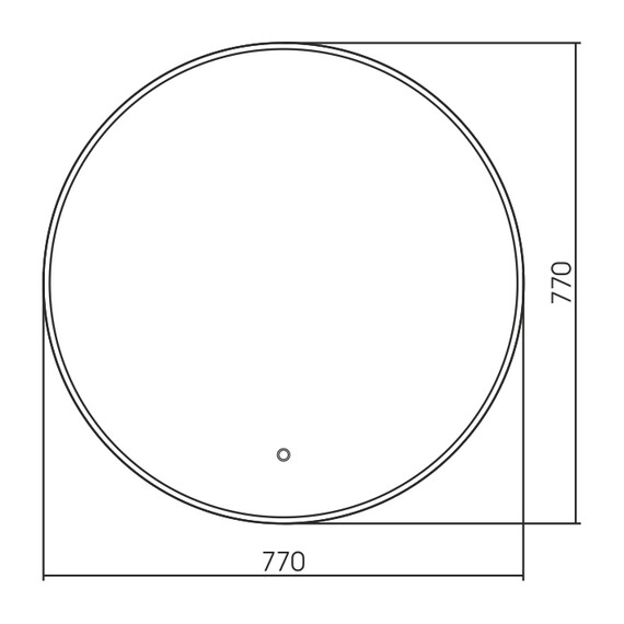Зеркало Azario Плаза Led 77 см - фото 5