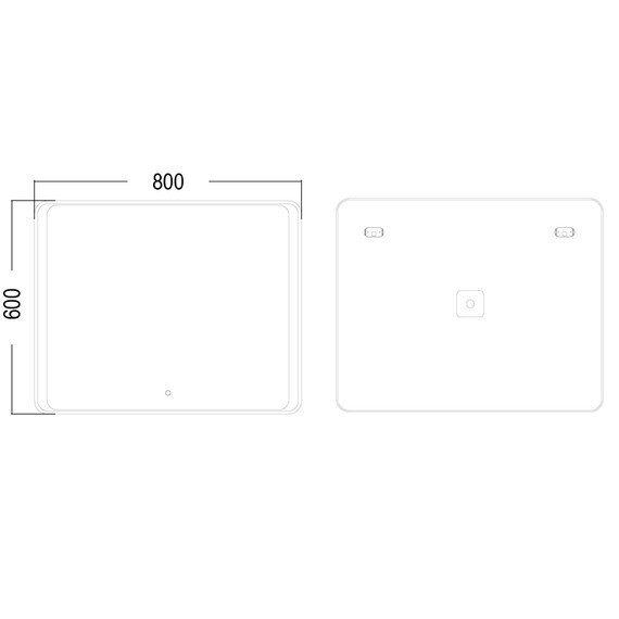 Зеркало Azario Valeria 80 см - фото 3