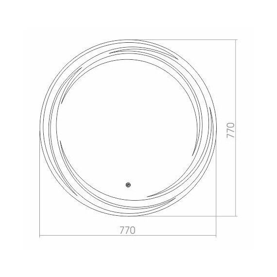 Зеркало Azario Милуз Led 77 см - фото 3