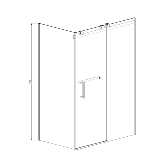 Душевое ограждение Azario Vancouver AZ-NKF1131R 120х100 см (стекло 8 мм) алюминий/прозрачное - фото 3