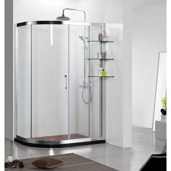 Душевое ограждение Azario Victoria AZ-NNQ2131-1-L 120х90 см (стекло 8 мм) хром/прозрачное - фото 2