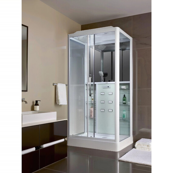 Гидробокс LORANTO CS 127 L 90х120х215, белый/прозрачное - фото 2