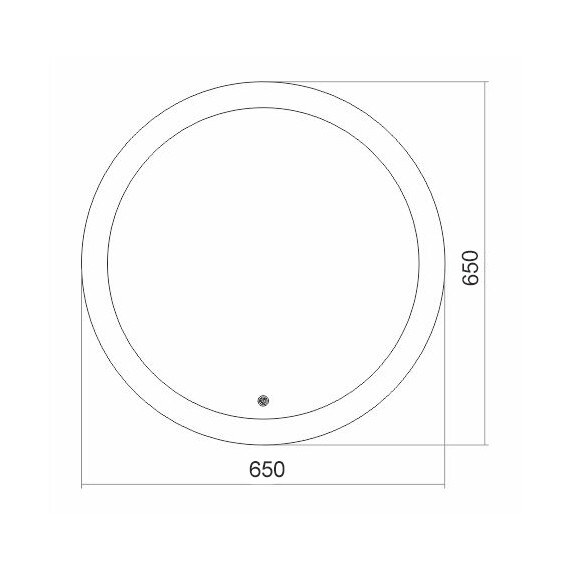 Зеркало Azario Перла Led 65 см - фото 3