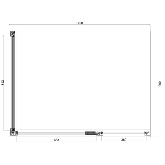 Душевое ограждение Azario Ontario AZ-NBB1231-R 120х90 см, золото/прозрачное/узор - фото 3